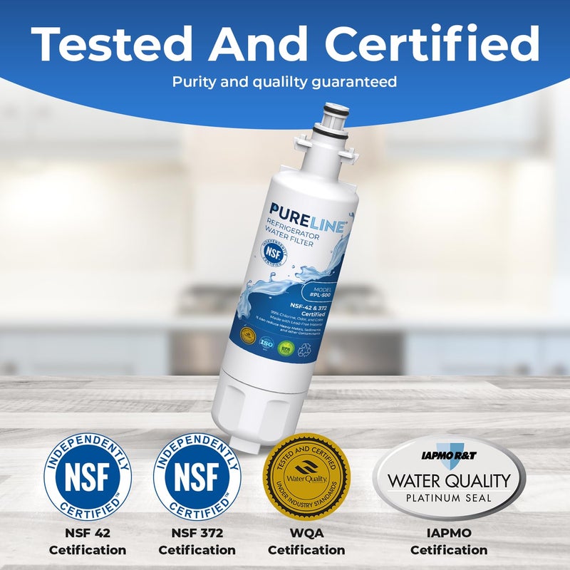 Pureline 9690  LT700P Replacement for LG LT700P  Kenmore Elite 9690  Kenmoreclear 46-9690  ADQ36006101  HDX FML-3  Refrigerator Water Filter - Reduces Bad Taste & Odor - Image 3